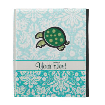 Turtle; Cute iPad Folio Case