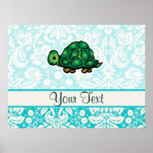 Turtle; Cute Poster