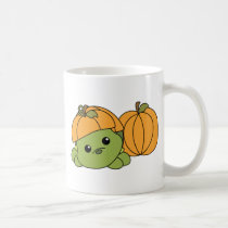 Turtle Cutie in a Pumpkin Suit! mugs