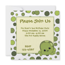 Turtle Cutie invitations