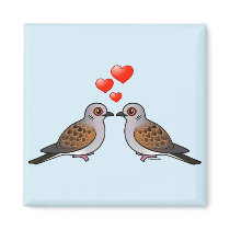 Turtle Doves in Love magnets