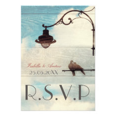 Turtle Doves - love and faithfulnes - wedding RSVP Announcements
