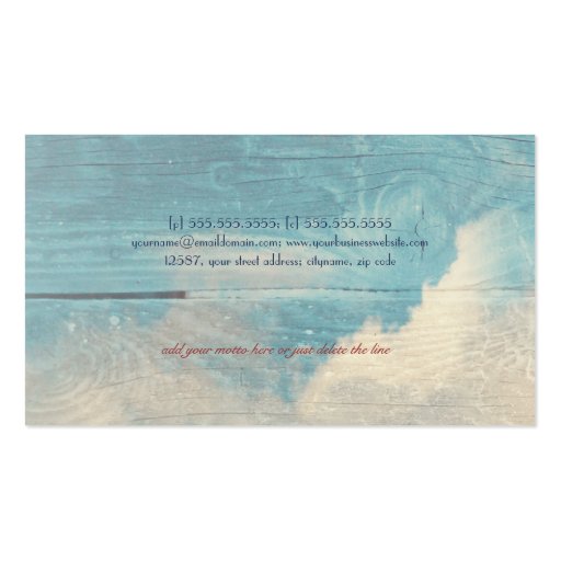 Turtle Doves - love and faithfulness Business Card (back side)