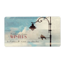 Turtle Doves - love and faithfulness Shipping Label