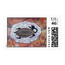 Turtle Dreaming Postage Stamp