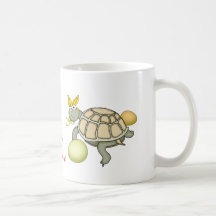 Turtle Easter Bunny with Eggs! Mug