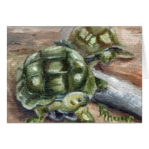 Turtle Friends Blank Card