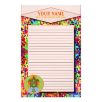 Turtle Hands Lined Stationery