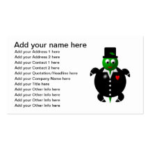 Turtle in a Tuxedo Business Card Template