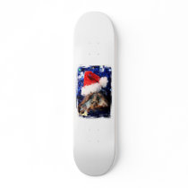 Turtle in Christmas Santa Hat Picture Skate Board Decks