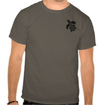 Turtle in Turtle 2-Sided Dark Shirts