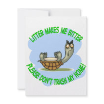 turtle personalized invitation