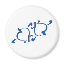Turtle Love - Yin Yang magnets