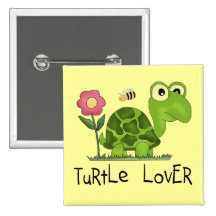 Turtle Lover Tshirts and Gifts Pins