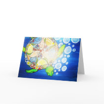 Turtle Mandala Greeting Card
