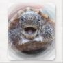Turtle mouth open round frame Mad Musk turtle Mouse Pads