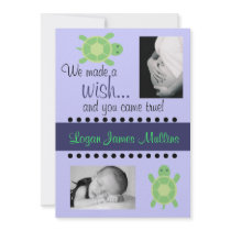 turtle new baby boy announcement