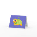 Turtle Notecard with Blue Background