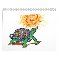 Turtle on a calender wall calendar