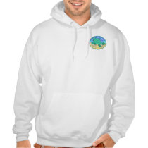 Turtle On Beach 2-Sided Hoodies