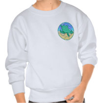 Turtle On Beach 2-Sided Kids' Sweatshirts