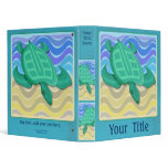 Turtle On Beach Customizable Art Binder