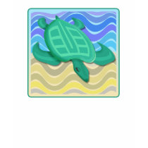 Turtle On Beach Dark Shirts