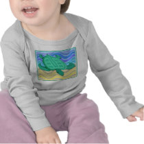 Turtle On Beach Infant Longsleeve