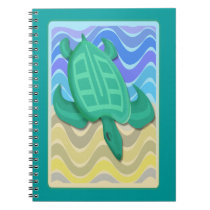 Turtle on Beach Notebook