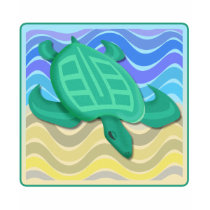 Turtle On Beach Women's Shirts