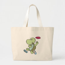 turtle playing frisbee bags