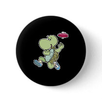 turtle playing frisbee pinback buttons