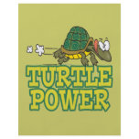 turtle power cute turtle cartoon full color flyer