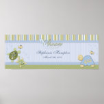 Turtle Reef and Goldfish Baby Shower Poster
