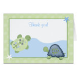 Turtle Reef (Green) Folded Thank you Card