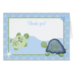 Turtle Reef (Light Blue) Folded Thank you Card
