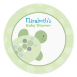 Turtle Reef Round Custom Favor Sticker