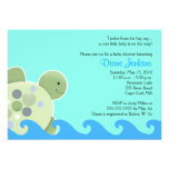 Turtle Reef Seaturtle 5x7 Baby Shower Invitation