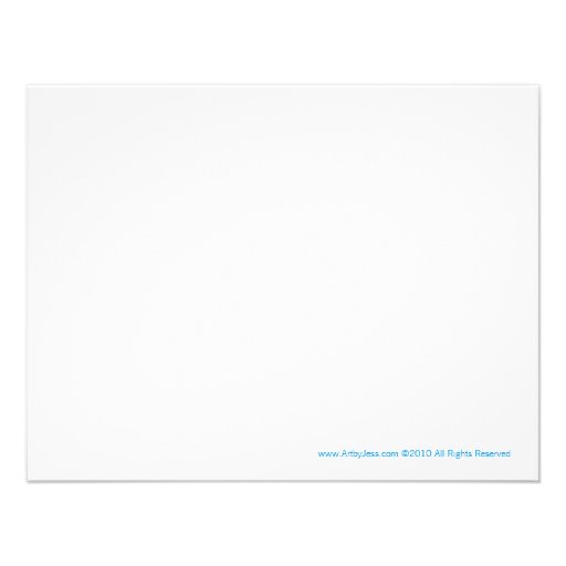 Turtle Reef Seaturtle Flat thank you note Personalized Announcements