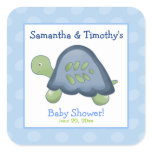 Turtle Reef Square Favor Stickers (6 Large)