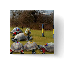 Turtle Rugby Buttons