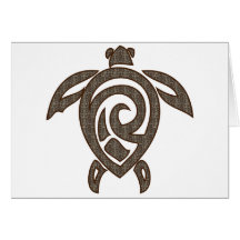 Turtle-shell-print Card