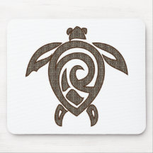 Turtle-shell-print Mousepads