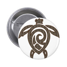 Turtle-shell-print Pins