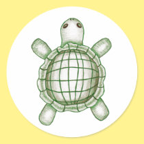 Turtle Sketch stickers