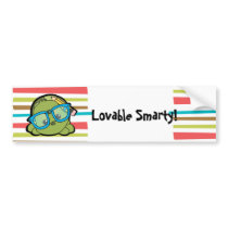 Turtle Smarty Bumper Stickers
