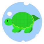 Turtle Round Stickers