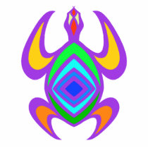 Turtle Symmetry Color Photo Sculpture