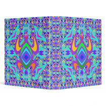 Turtle Symmetry Pattern 1" Art Binder