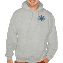 Turtle Symmetry Pattern 2-Sided Hoodies